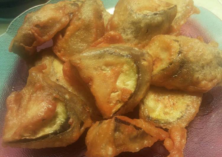 Terong gortep (goreng tepung)