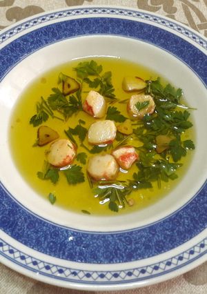 Una foto de 🇪🇸"Langostinos al ajillo españoles" sin gluten veganos 🦐