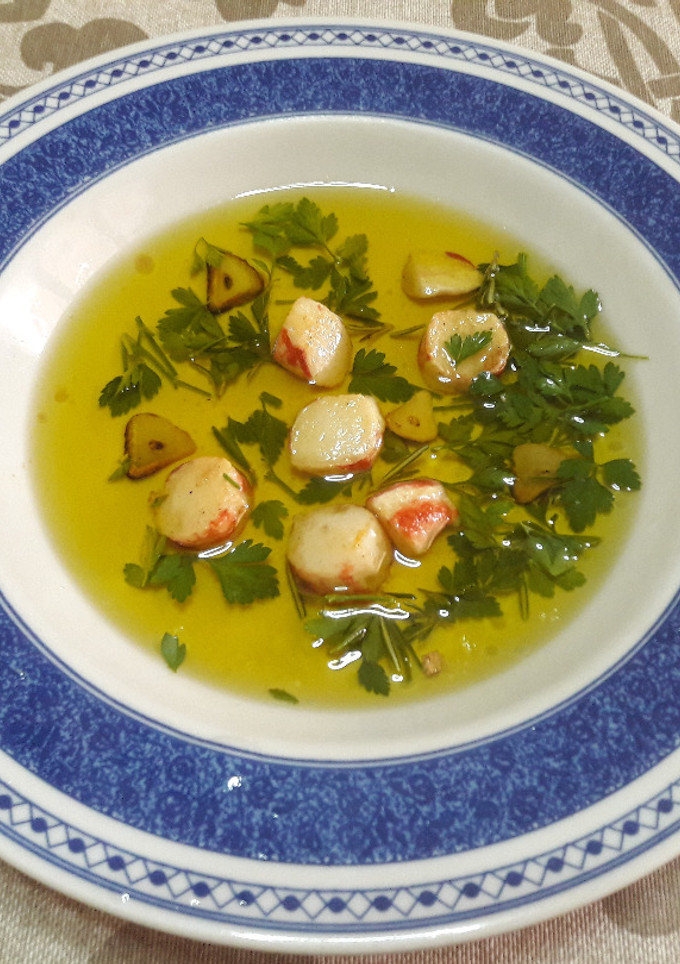 Una foto de 🇪🇸"Langostinos al ajillo españoles" sin gluten veganos 🦐
