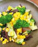 Bông Cải Xanh Xào Bắp và Nấm Mèo