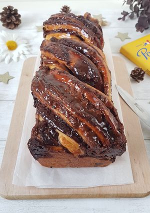 Une photo de Babka au chocolat praliné