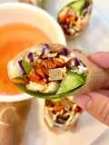 Five-Color Vegetarian Spring Rolls