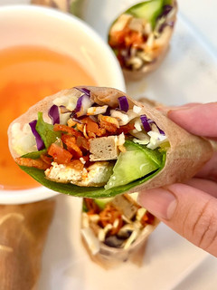 A picture of Five-Color Vegetarian Spring Rolls.