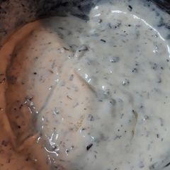 A picture of Sauce for the Cheddar Pineapple Tuna Loaf.