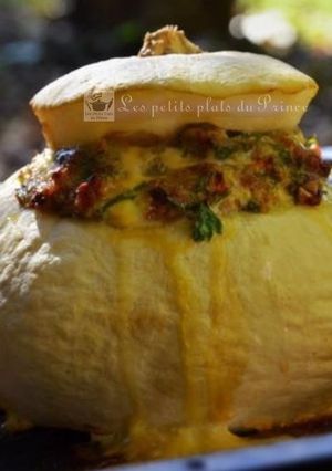 Une photo de Pâtisson farci aux girolles