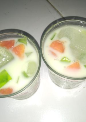 Foto resep Es agar melon