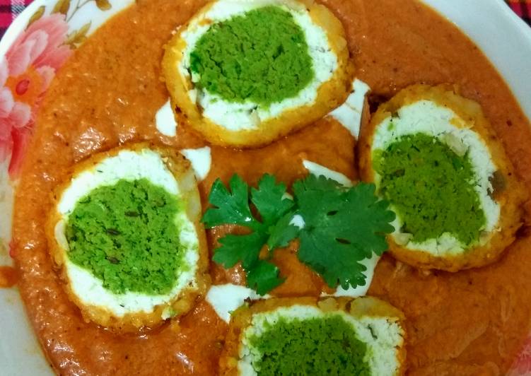 Minty matar and paneer kofta