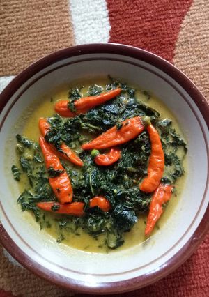 Foto resep Daun singkong santan