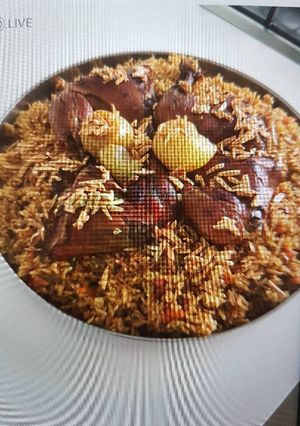 صورة لوصفة الكبسة ع الدحاج