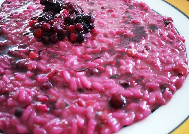 Risotto al Franciacorta Rosè e frutti di bosco 🍓