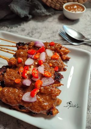 Foto resep Sate Ayam Madura (Panggang Teflon)