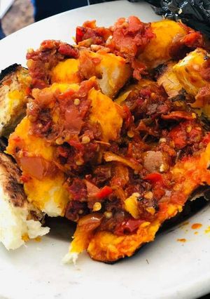 A picture of Oven grilled yam.