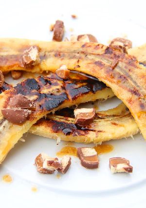 Banán desszert recept grillezve recept fotója