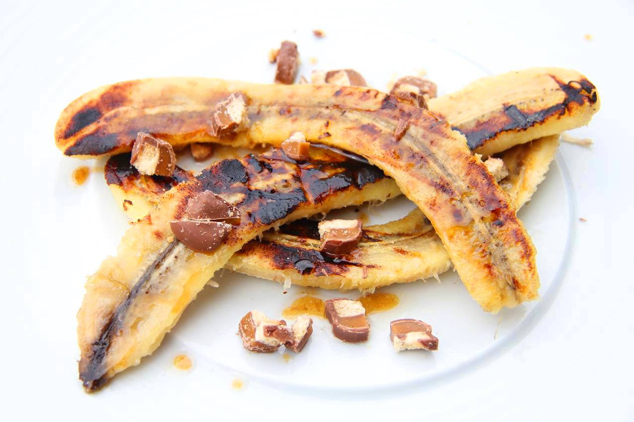 Banán desszert recept grillezve recept recept fotó