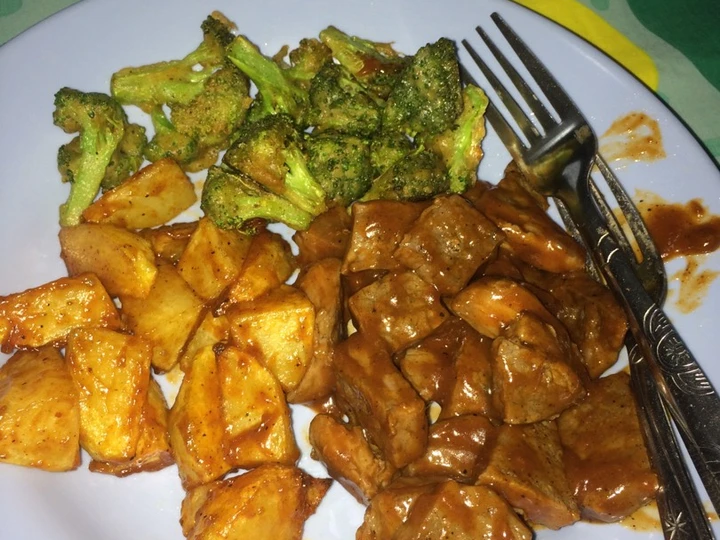 Cara Mudah Menyiapkan Resep Steak Sapi BBQ saus del monte yang Lezat Anti Ribet, Lezat Sekali