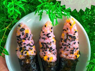 Ăn dặm - Onigiri cơm nắm tam sắc