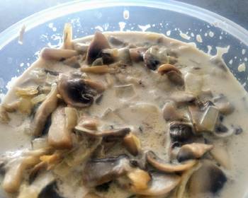 New Recipe Mushroom cream sauce for pasta Most Delicious