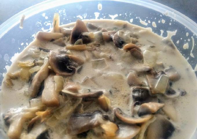 Simple Way to Prepare Perfect Mushroom cream sauce for pasta