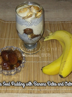 Foto resep Chia Seed Pudding with Banana Dates and Oatmeal