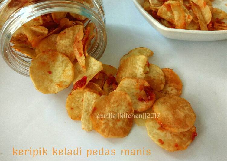 Resep Keripik KELADI pedas manis yang Menggugah Selera