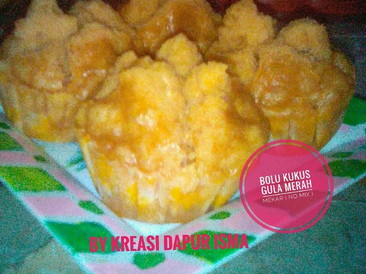 Cara Mudah Membikin Resep Bolu Kukus Gula Merah Merekah (NO MIX) yang  Bikin Ketagihan Anti Ribet, Mantap