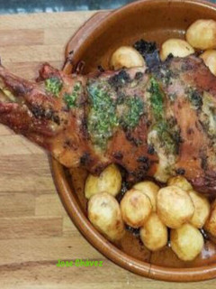 Una foto de Cordero asado