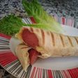Πιροσκί στην τοστιέρα.... σε αραβική, τύπου hot dog