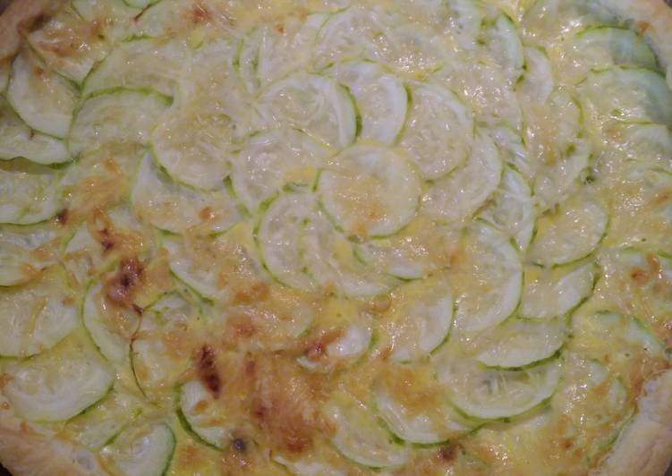 Recette de Super rapide Fait maison Tarte à la courgette