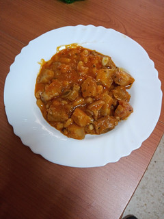 Una foto de Judías blancas con costillas de cerdo piconas