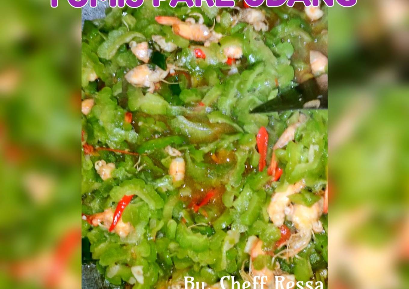 Tumis pare udang