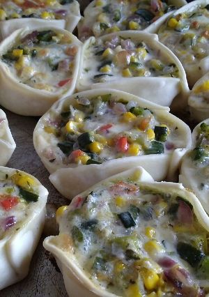 Una foto de Tartitas de verduras