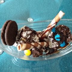 Oreo gems ice-cream A picture of Oreo gems ice-cream.