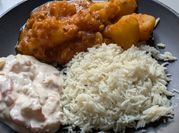 A picture of curd onion raita