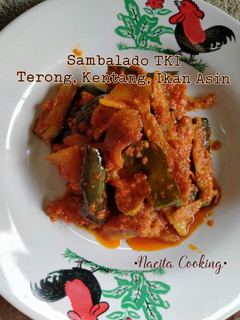 Foto resep Sambalado TKI : Terong,Kentang,Ikan Asin