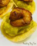 Finger Food 👌7: Khoai tây chiên + sốt trái bơ + tôm áp chảo “Món bốc tay mới đúng điệu”