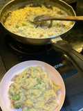 Fusilli brocoli with creamy sauce