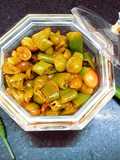 Karonde mirchi ka achaar/cranberry chilli pickle