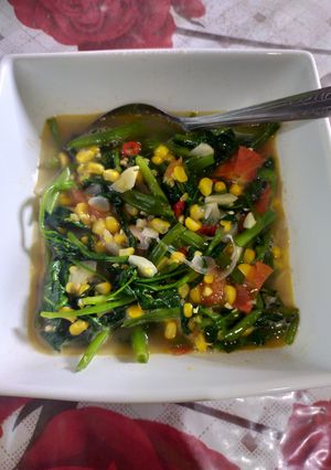 Foto resep Tumis kangkung jagung manis