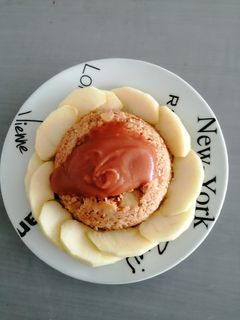 A picture of Apple Caramel Bowl Cake (Quick Microwave Cake).