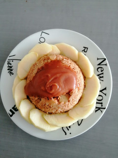 A picture of Apple Caramel Bowl Cake (Quick Microwave Cake).
