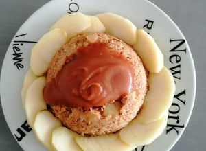 Une photo de Bowl-cake pomme caramel (gâteau minute au micro-ondes)