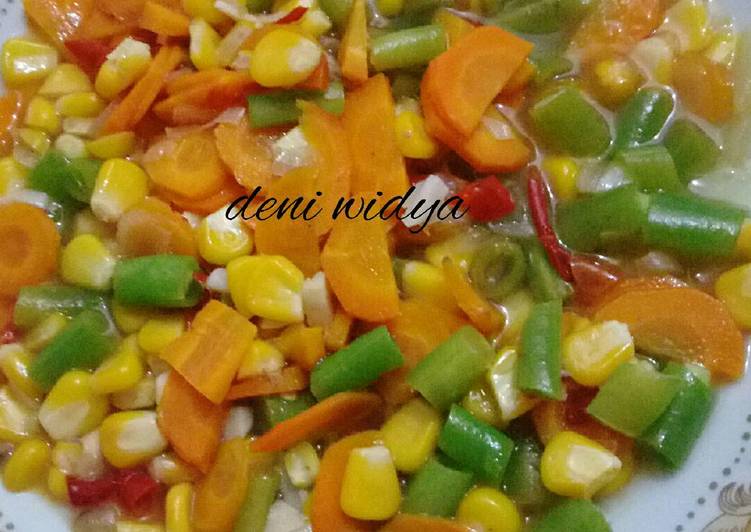 Resep Tumis Sayur Pelangi (Wortel, jagung dan buncis) yang Menggugah Selera