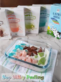 Foto resep Es sop silky puding