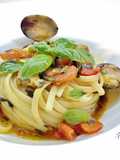 Linguine con vongole e cicoria al sentore di alici
