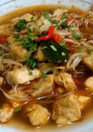 Foto resep Tahu Tauge Kuah Pedas