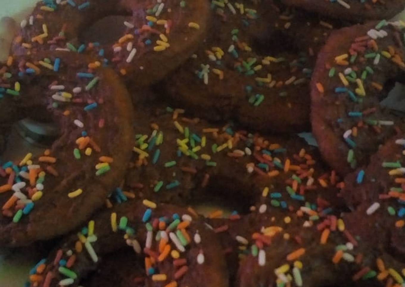 Home made colourfull donut