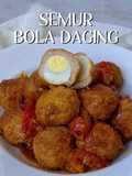 Semur bola daging telur puyuh