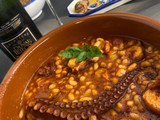 Judías blancas con pulpo