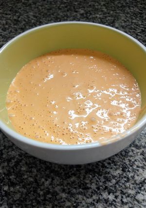 Una foto de Salsa alioli con morrón