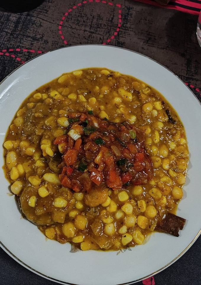 Una foto de Locro vegano